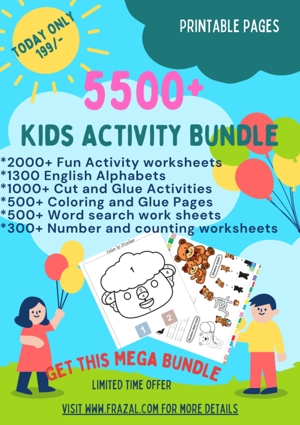 5500+ kids activity bundle