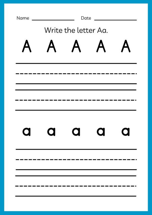 Preschool Alphabet worksheets - Image 3