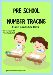 Number Tracing flash Cards